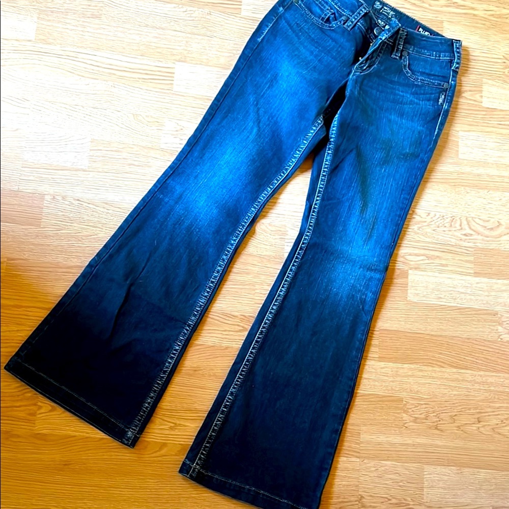 Silver Jeans Blue Flare Wide Leg Denim  28x34